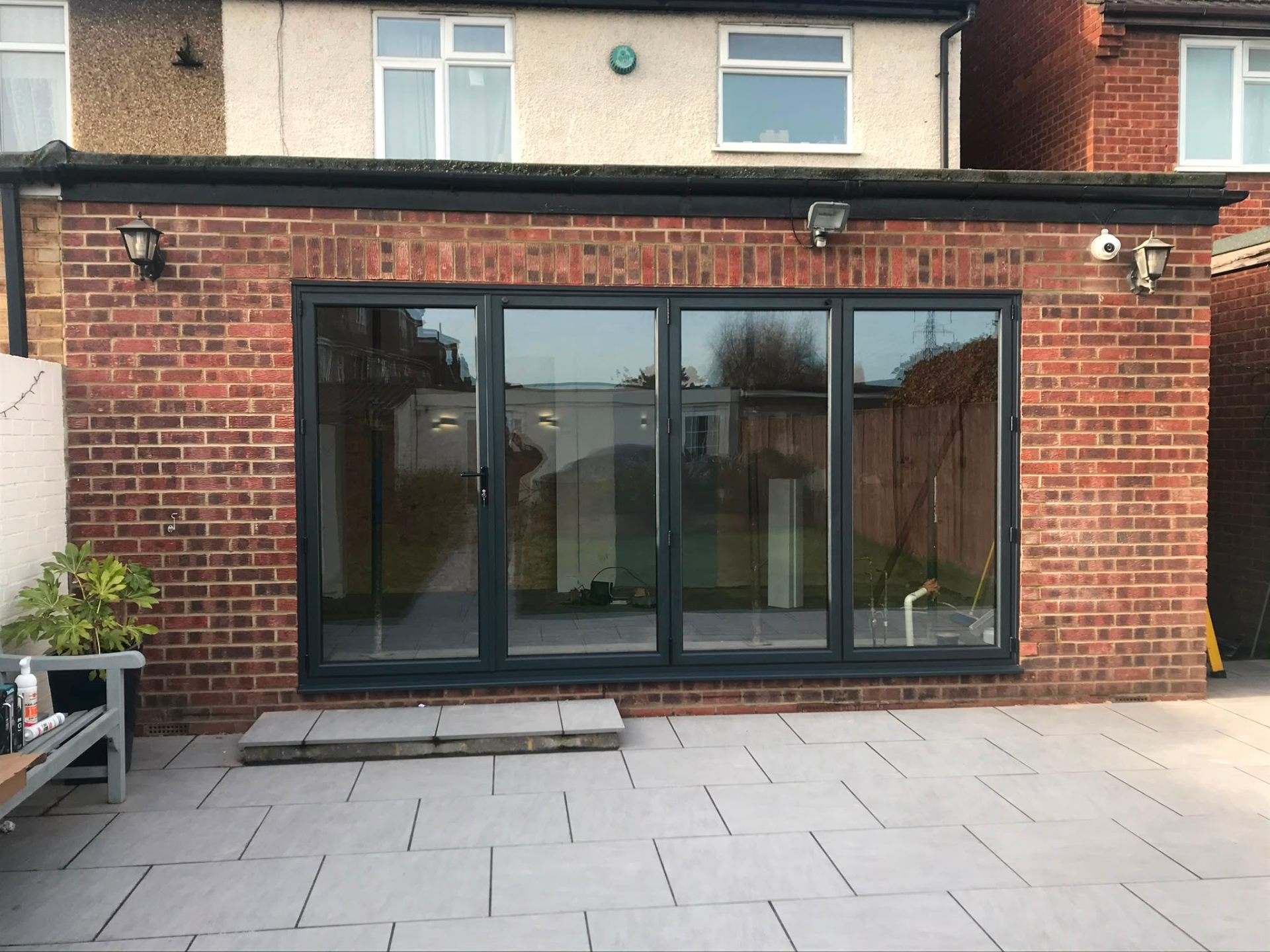 Aluminium bi-fold doors installation by Rural Windows in Chester & North Wales